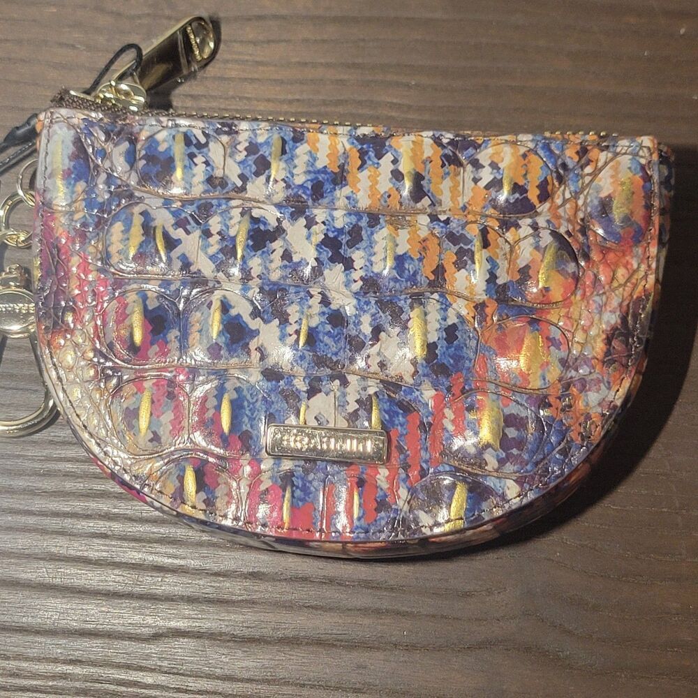 Brahmin Britt Trendsetter Melbourne Leather Coin Wallet... AWSOME 5.5 X 4
